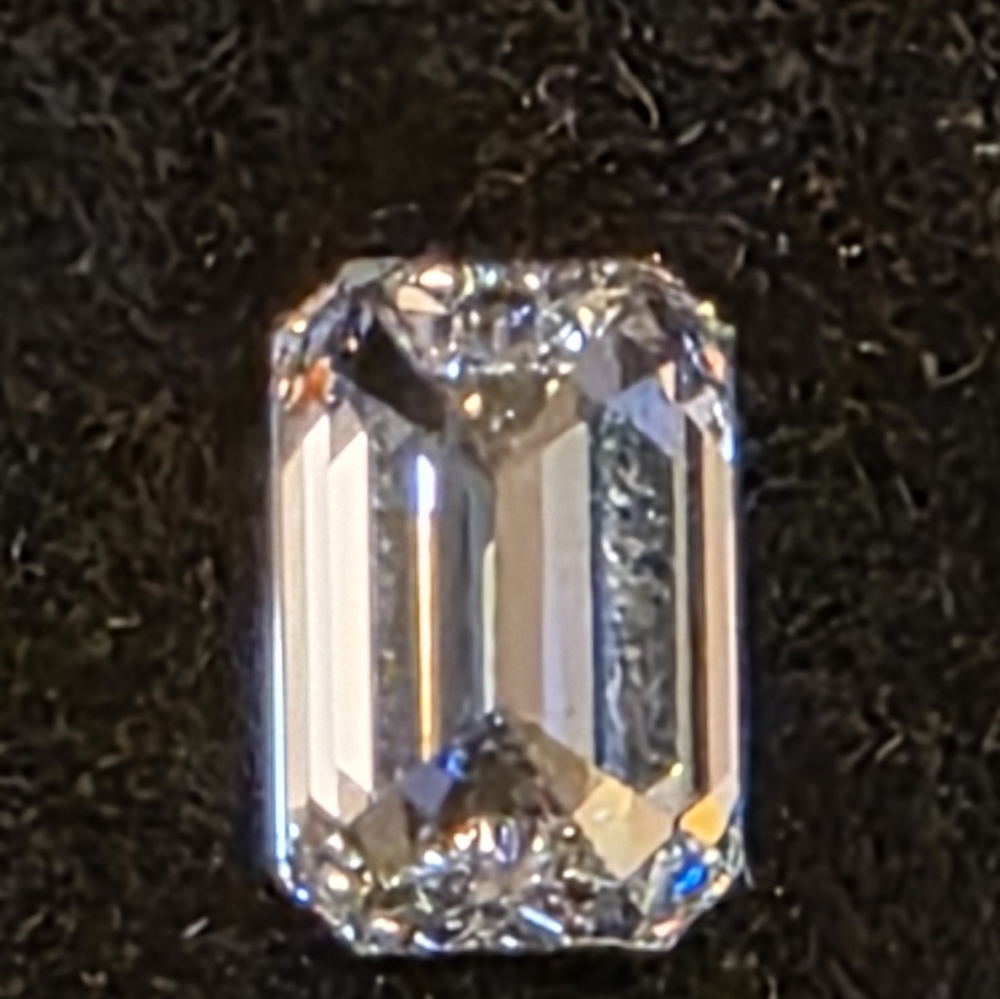 1.11 Carat Emerald cut lab grown diamond with IGI Certificate
